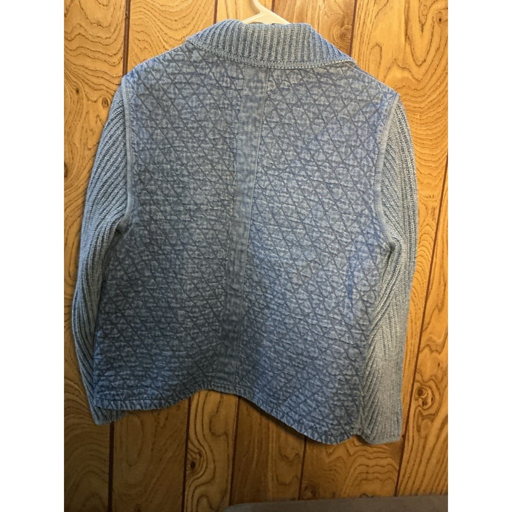 Vintage Blue Willi's Nautical Knit Sweater Sailboat Denim Size L - Picture 9 of 11